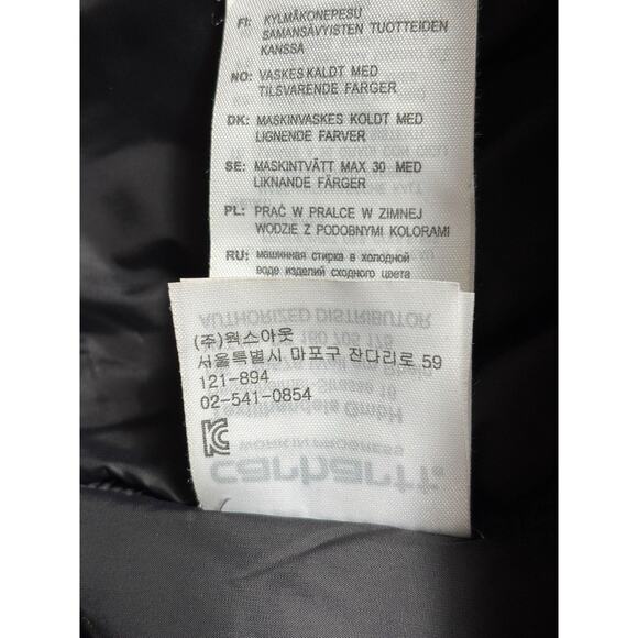 Carhartt WIP Jacket Mens Medium Burgundy Black Ashton Bomber Nylon Zip I016787 - Picture 7 of 12